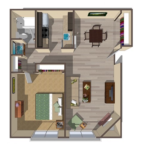 a floor plan of a house